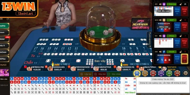 Cách chơi Tài Xỉu luôn thắng theo tổng điểm trung bình