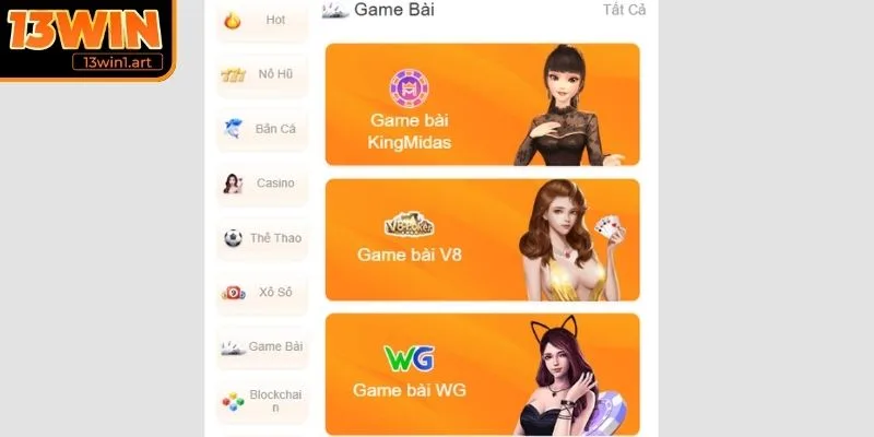 Giới thiệu Game Bài nhà cái 13WIN