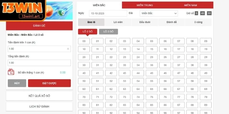 Chỉ dẫn cách thức tham gia Xổ Số 13WIN cụ thể