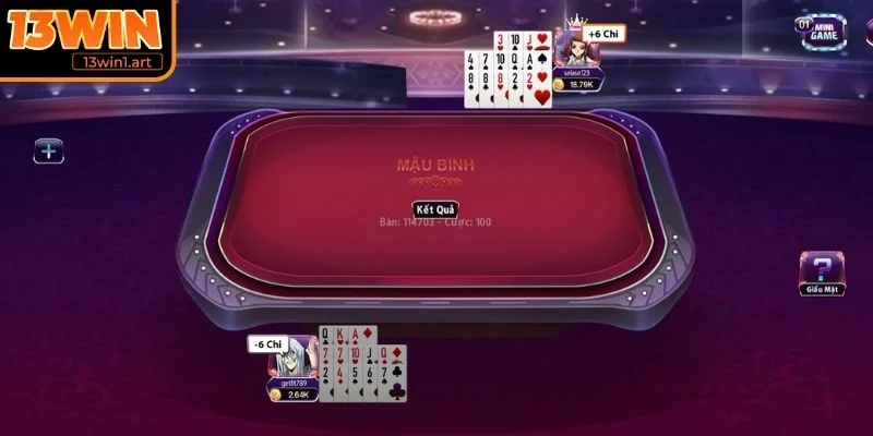 Luật chia bài mậu binh 13WIN