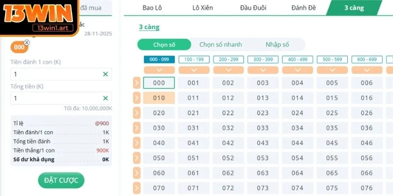Lô đề 3 càng miền Bắc